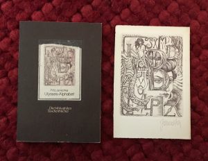 Ulysses alphabet. Mit einer signierten Originalgraphik (Farbradierung) von J. Janschka. — Janschka, Fritz